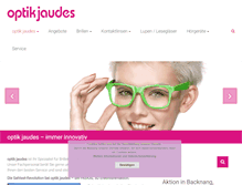 Tablet Screenshot of optikjaudes.com